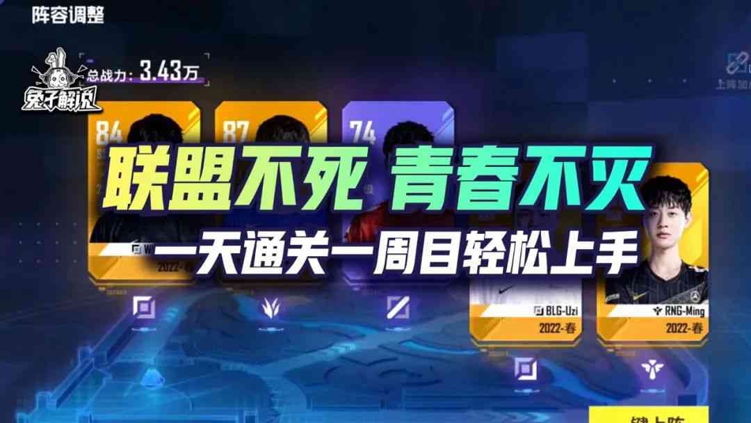 英雄联盟电竞经理:联盟永不死,青春不磨灭!一天通关一周目教程